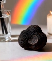  黑松露与蜡烛光影素材7162#竖屏 	 