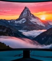  曲面显示器自然风光壁纸画面(1)2719#竖屏 	 