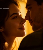  情侣温馨对视特写63#竖屏 	 