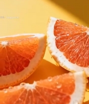  切片西柚微距特写6472#竖屏 	 