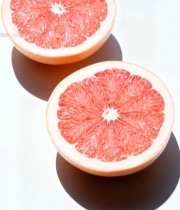  切开的红心柚特写(1)812#竖屏 	 