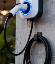  墙面安装的新能源汽车充电桩2624#竖屏 	 