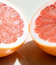  切开的红心柚特写(5)5328#竖屏 	 