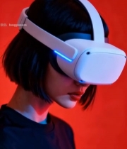  女性佩戴眼镜7082#竖屏 	 