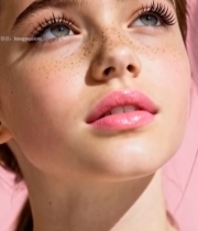  女性脸部特写美妆素材()7701#竖屏 	 