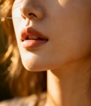  女性闭眼特写素材6283#竖屏 	 