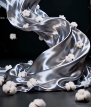  飘动的丝绸与散落的棉花3288#竖屏 	 