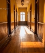  欧式风格室内走廊场景3054#竖屏 	 