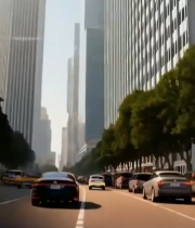  男子佩戴智能眼镜显示虚拟画面5111#竖屏 	 