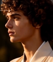  男性面部特写素材1006#竖屏 	 