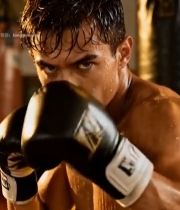  男性拳击手专注训练特写7513#竖屏 	 