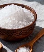  木碗木勺装白色晶体食材1169#竖屏 	 