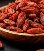  木碗中干枸杞特写991#竖屏 	 