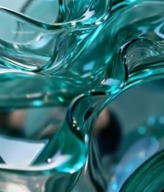  绿色流体质感抽象素材36#竖屏 	 