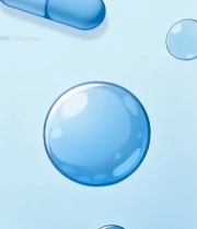  蓝色胶囊与球体素材5054#竖屏 	 