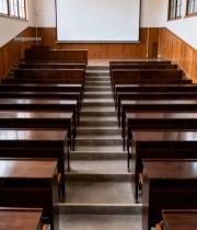  空教室阶梯教室内部场景6953#竖屏 	 