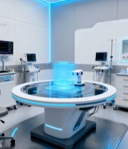  科技感医疗实验室场景2159#竖屏 	 