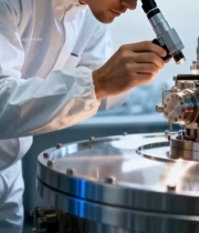  科研人员实验室操作仪器4727#竖屏 	 