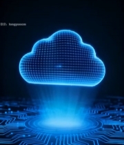  科技感云服务概念素材1283#竖屏 	 