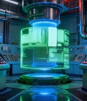  科技感实验室设备场景6891#竖屏 	 