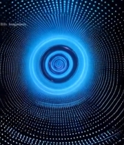  科技感二进制数字光环背景5060#竖屏 	 