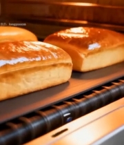  烤箱中烘焙的面包6525#竖屏 	 