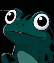  卡通青蛙特写素材3896#竖屏 	 