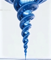  科幻风格螺旋状科技空间6306#竖屏 	 