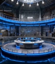  科幻风格科技感室内场景3281#竖屏 	 