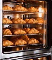  烤箱内烘焙的牛角面包810#竖屏 	 