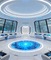  科幻风格未来科技室内场景4172#竖屏 	 