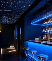  酒吧星空顶走廊吧台场景7480#竖屏 	 