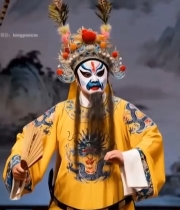  京剧演员舞台表演4484#竖屏 	 