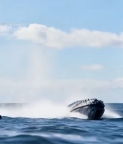  鲸鱼跃出海面瞬间(2)6627#竖屏 	 