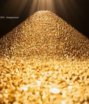  金色物体特写带光线效果6922#竖屏 	 