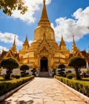  金色佛塔景观6039#竖屏 	 