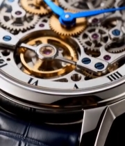  机械手表内部齿轮特写(3)6775#竖屏 	 