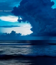  海上日落自然风光素材(4)6082#竖屏 	 