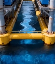  海上平台设施与海水景观5218#竖屏 	 