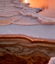  湖畔日落唯美自然景观5130#竖屏 	 