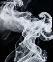  黑色背景白色烟雾素材(3)5120#竖屏 	 
