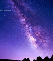  湖面星空银河夜景527#竖屏 	 