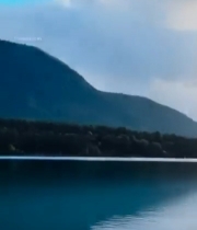  湖景日落自然风光1754#竖屏 	 