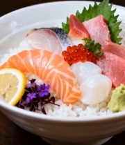  海鲜生鱼片盖饭(1)6363#竖屏 	 