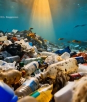  海洋底部垃圾堆积景象384#竖屏 	 