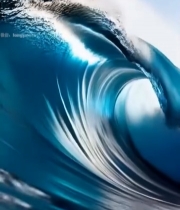  海洋巨大浪花特写(1)3188#竖屏 	 