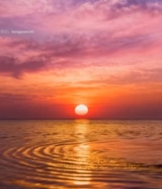  海上日落自然风光(5)3044#竖屏 	 