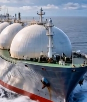  海上航行的大型货轮7593#竖屏 	 