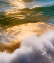  海面阳光照射海浪沙滩素材2538#竖屏 	 