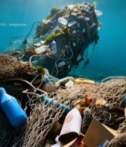  海底堆积的塑料垃圾1099#竖屏 	 